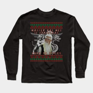 Master Pai Mei Christmas Kung Fu T-Shirt Long Sleeve T-Shirt